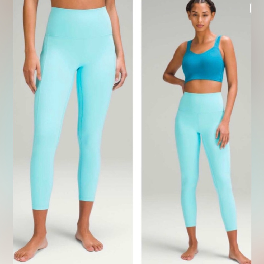 Lululemon Align High-Rise Pant with Pockets 25" Cyan Blue Size 4